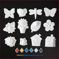 Kids' DIY Plaster Doll Painting Kit with Paints and Brushes, Educational Craft Toy for Preschoolers