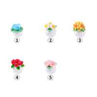 Miniature Potted Succulent Plants for Dollhouse Decoration