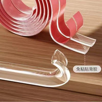 Clear Self-Adhesive Anti-Collision Strip for Child Safety, Table Corner and Wall Edge Protector