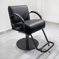 Reclining Hydraulic Barber Chair for Hair Salon Styling, Perming, and Cutting