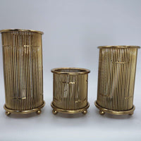 American Retro Metal Flower Vase for Home and Office Decor