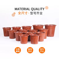 Plastic Plant Nursery Pots with Drainage Holes for Indoor Outdoor Gardening