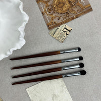 Cangzhou 4-Piece Pure Wool Eyeshadow Brush Set for Blending and Detailing