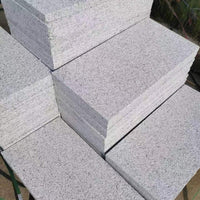 Natural Granite Sesame White Grey Black Marble Paving Stone Flamed Outdoor Tile