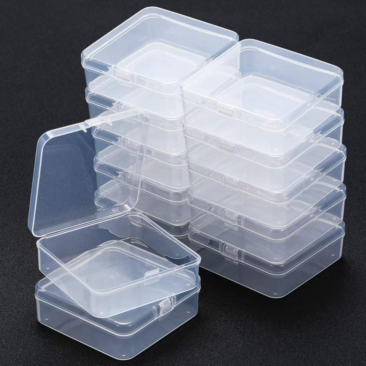Transparent PP Storage Box for Perler Beads, Earrings, and Jewelry - Multi-Specification Organizer
