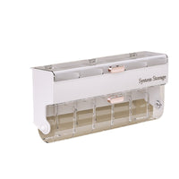 Wall-Mounted Cream Style Bathroom Storage Box with Dustproof Lid and Compartments for Socks