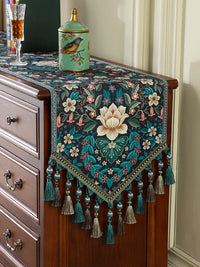 Ailian Luxury Retro Table Runner for Dining Table, Coffee Table, TV Cabinet, Dresser