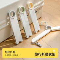 Multifunctional Foldable Travel Clothes Hanger with Clips for Home Dormitory Portable Drying Rack