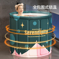 Foldable Portable Bathtub for Adults and Kids - Insulated Soaking Tub