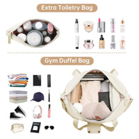 Women's Waterproof Breathable Dry Wet Separation Large Capacity Gym Travel Bag