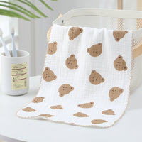 Gauze Kids' Hand Towel Absorbent Cartoon Hanging Bath Towel Japanese Style Pillow Towel