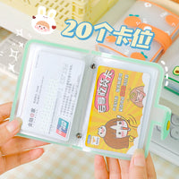 Cute Cartoon Silicone Card Holder for Women - Slim, Portable, High Capacity