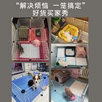 Pet Playpen for Cats, Hamsters, and Small Dogs - Transparent Modular Enclosure with Optional Top Cover