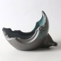 Ceramic Ge Kiln Chinese Zen Style Succulent Planter Pot with Drainage