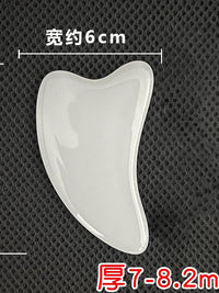 Natural Jade Gua Sha Massage Tool for Face and Eyes, Acupressure and Lymphatic Drainage