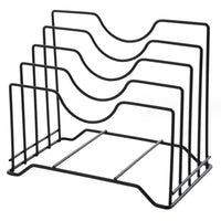 Creative Metal Iron Art Multi-purpose Pot Lid Holder Chopping Board Rack Kitchen Organizer