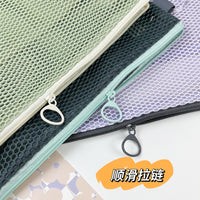 Mesh Travel Organizer Pouch Portable Small Sundries Bag Mini Cosmetic Bag ID Card Holder