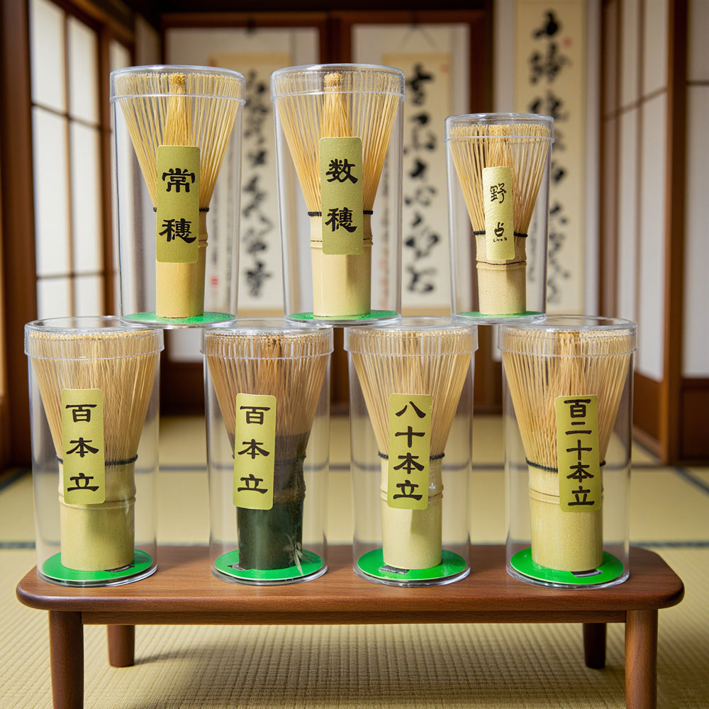 Bamboo Matcha Whisk Set for Traditional Japanese Tea Ceremony