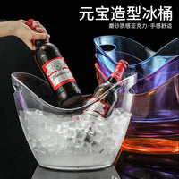 Acrylic Ice Bucket for Wine, Champagne, and Beer - Clear Plastic Beverage Tub for Bar and Commercial Use