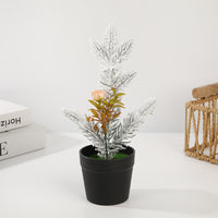 Mini Artificial Potted Plants for Christmas & Party Decor