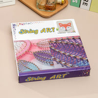 DIY String Art Kit Cartoon Animal Wooden Board Craft Set
