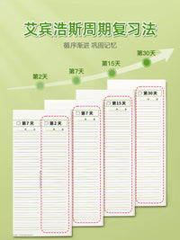 Ebbinghaus Forgetting Curve English Vocabulary Notebook for Students