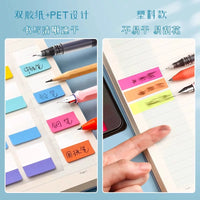 Transparent Writable Index Tabs Sticky Notes Paper Labels for Students, Classification and Bookmark Stickers