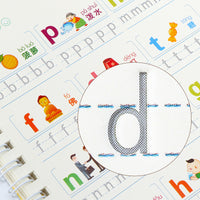 Reusable Groove Tracing Books for Kids - Numbers, English, Math, Pinyin, Chinese Characters & Poetry