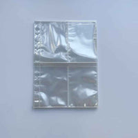 A5 6-Hole 4-Pocket Transparent PP Loose-Leaf Album Pages for Cards