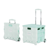 Foldable Portable Shopping Cart with Wheels for Groceries, Camping, and Errands