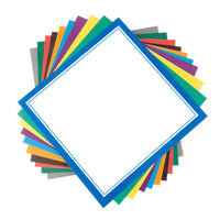 33cm Square Colored Cardstock for Kids' Art & Crafts, Thick Paper with Square Border