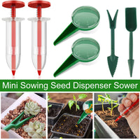 6/8-Piece Mini Handheld Seed Sower and Garden Tool Set