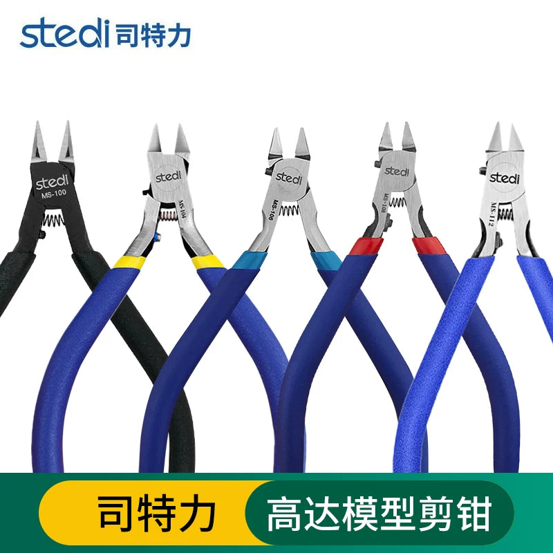 SITELI Model Nipper Set for Gundam and Plastic Model Kits - Single and Double-Edged Thin Blade Cutters