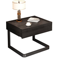 Bedside Table, Modern Minimalist Nightstand with Drawer, Italian Style Bedroom Furniture, Home Storage Shelf