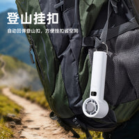 Portable Semiconductor Cooling Handheld Fan with Ice Compress, USB Rechargeable Mini Outdoor Fan