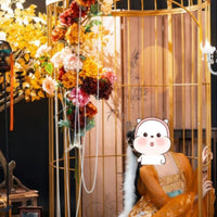 Large Wrought Iron Bird Cage Decor for Restaurants, Outdoor Parks, Weddings, and Photography Props