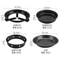 Portable Charcoal Grill for Outdoor Camping and Patio Use - Small Round Foldable BBQ Stove