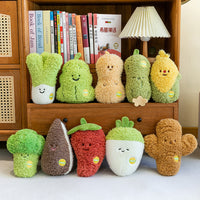 Creative Claw Machine Doll Wedding Toss Plush Toy Realistic Fruit and Vegetable Plush Doll Wholesale