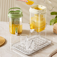 Luxury Heat-Resistant Cold Water Pitcher with Faucet for Refrigerator, Fruit Tea, and Beverages