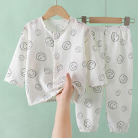 Kids' Cloud Cotton Pajama Set for Boys and Girls - Soft Air Conditioning Suit