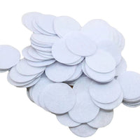White & Black Non-Woven Felt Fabric Circles for DIY Crafts, Brooches, and Accessories, 1-2mm Thick