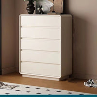 Solid Wood 30cm Slim Dresser, Cream Style Bedroom Nightstand, End of Bed Storage Cabinet with Drawers, Wall-Mounted Organizer