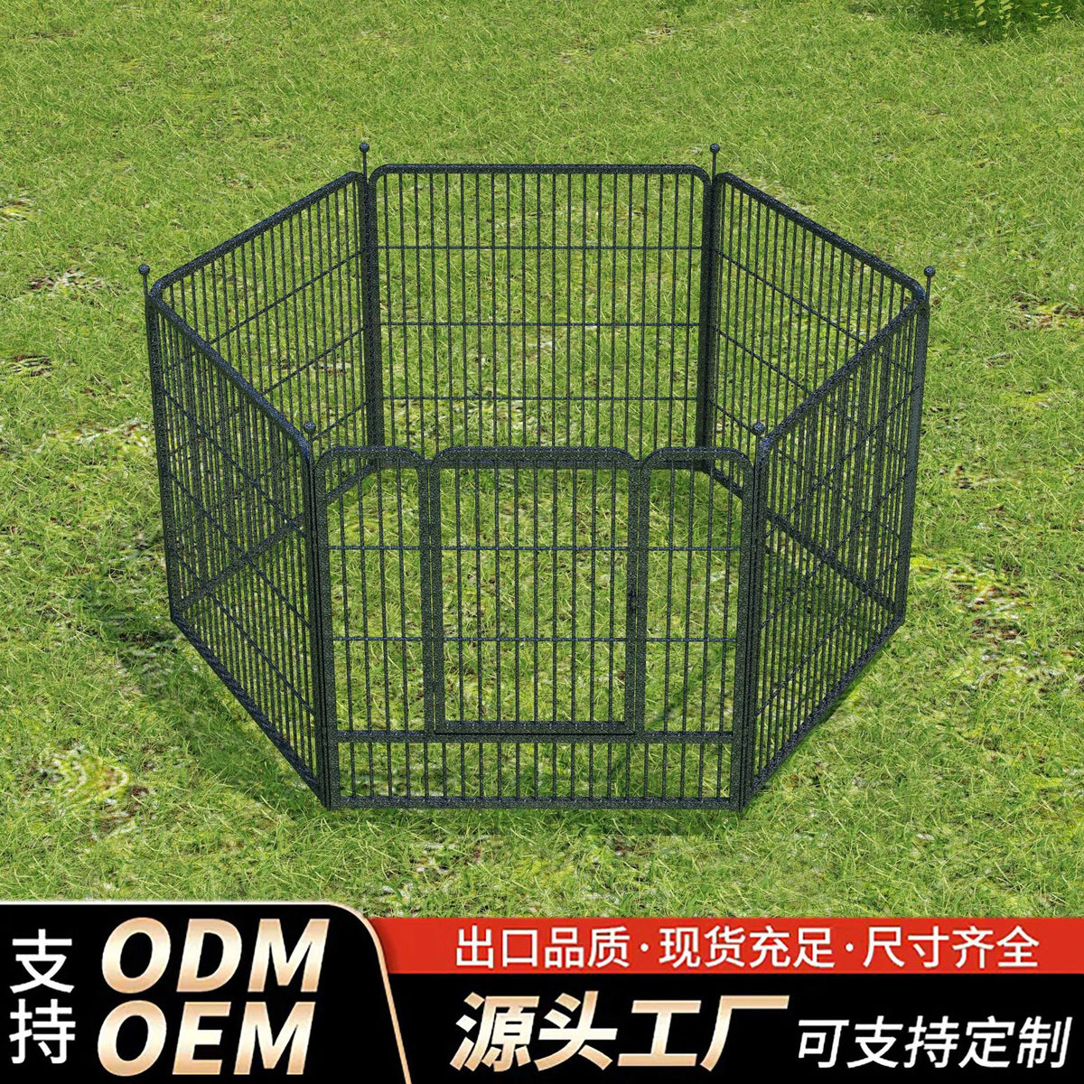 Pet Playpen Dog Fence Indoor Outdoor Exercise Barrier for Small Medium Large Dogs