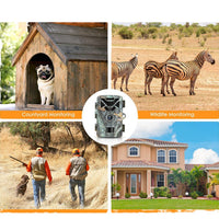 Outdoor Infrared Wildlife Camera with Night Vision and Motion Sensor
