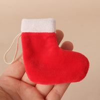 Mini Christmas Stocking Candy Jar Gift Set with DIY Accessories for Doll Decoration