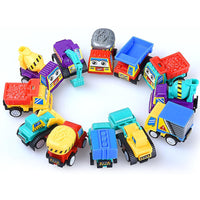 Mini Pull Back Animal Car Toy for Kids, Durable Off-Road Vehicle and Motorcycle