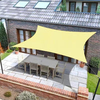 3x5m Rectangular Sun Shade Sail 420D Polyester Oxford Fabric UV Protection Waterproof for Garden Patio