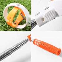 Golf Ball Retriever with 8-Section Telescopic Stainless Steel Shaft, 2.1m Extendable Range Picker