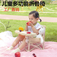 Foldable Portable Baby Dining Chair with Tray for Indoor Outdoor Use