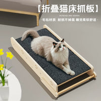 Multi-functional Foldable Pet Stairs & Scratching Board, Portable Cat Bed & Climbing Ladder for Cats and Small Dogs